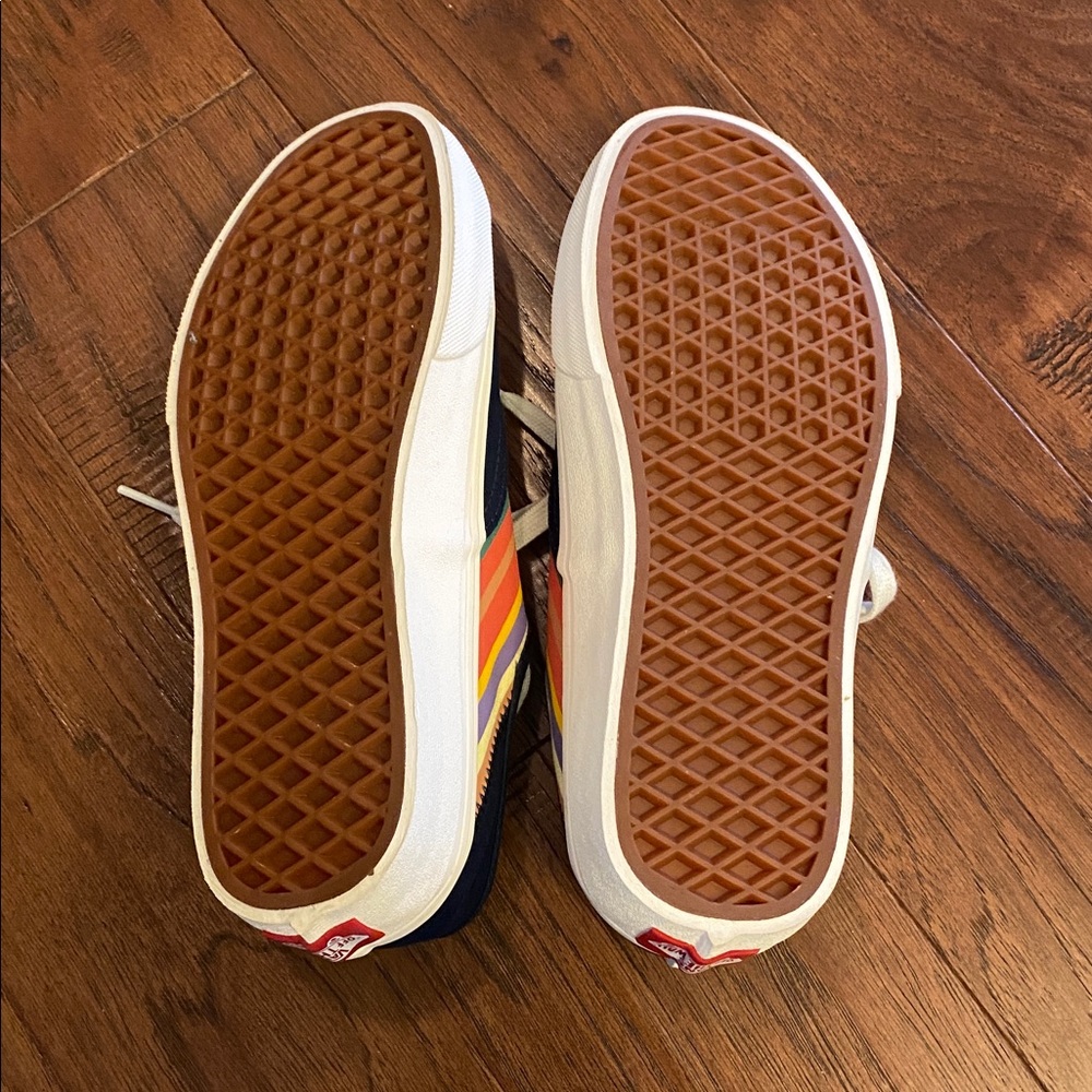 EUC Womens Vans Multicolor Sneakers Size 8 - Picture 4 of 5